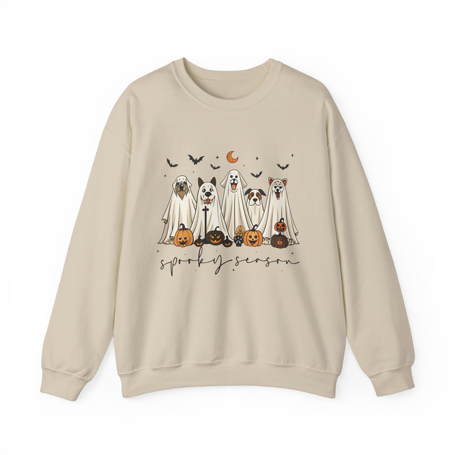Custom Spooky Season Dog Sweatshirt-Halloween Dog Lover Apparel
