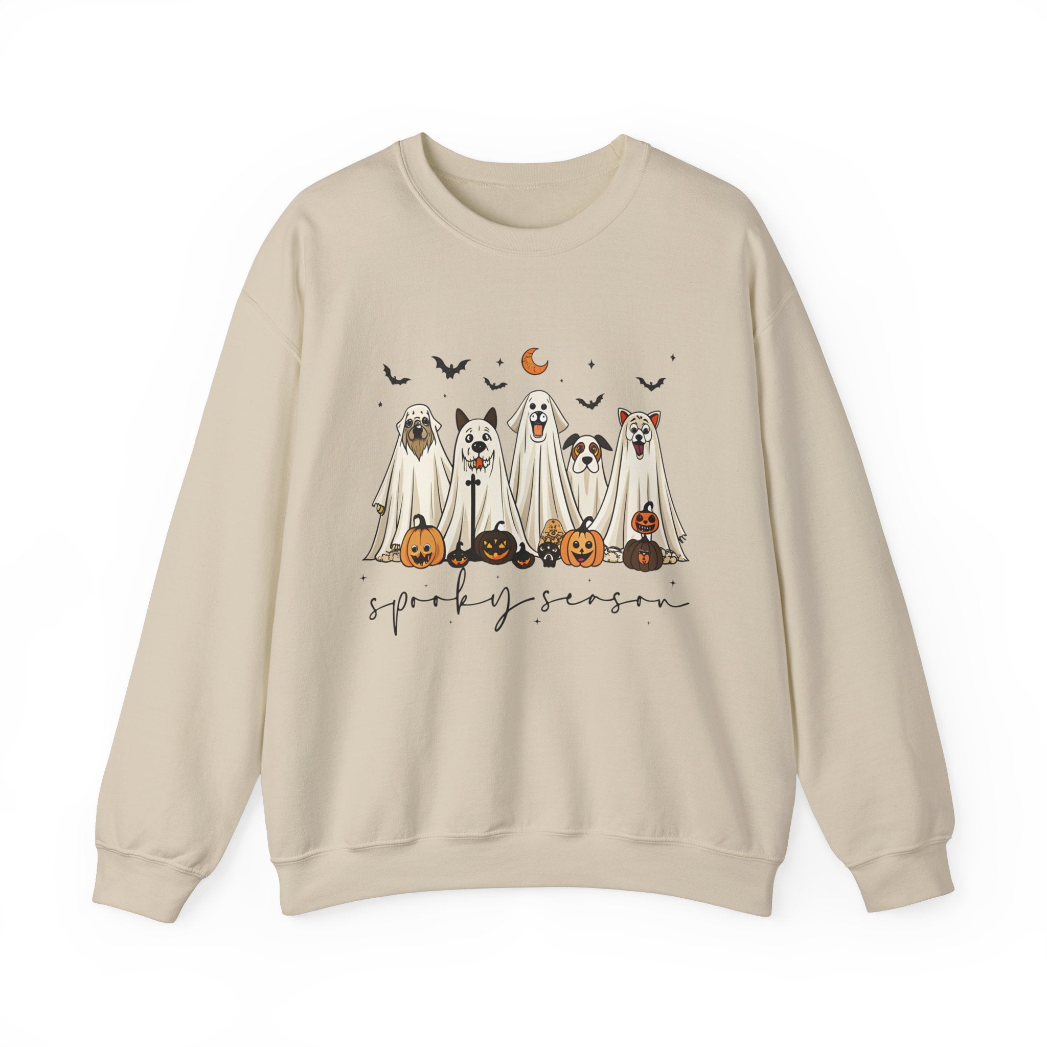 Custom Spooky Season Dog Sweatshirt-Halloween Dog Lover Apparel