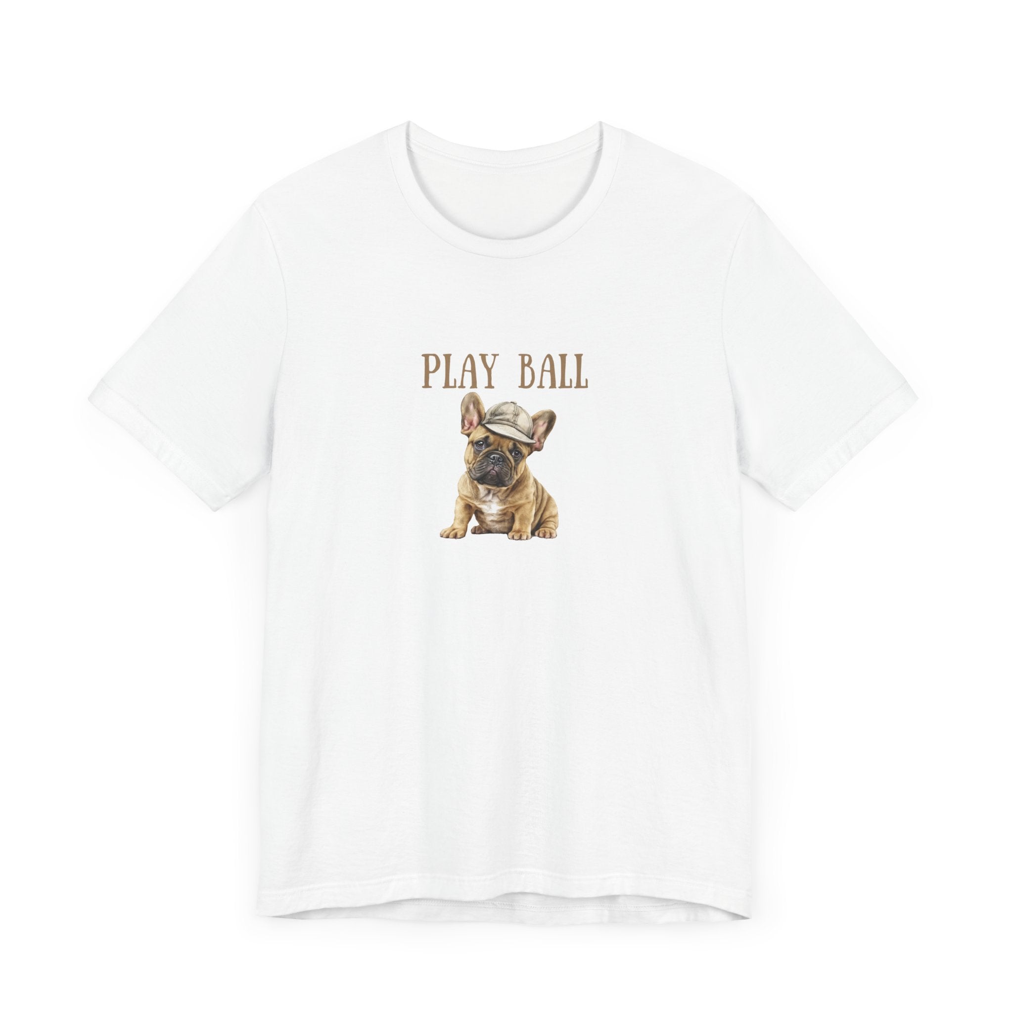 Play Ball with Frenchie Dog on Comfy Bella+Canvas Style Tshirt Dog lover, french bulldog, pet owner gifts for her gifts for him