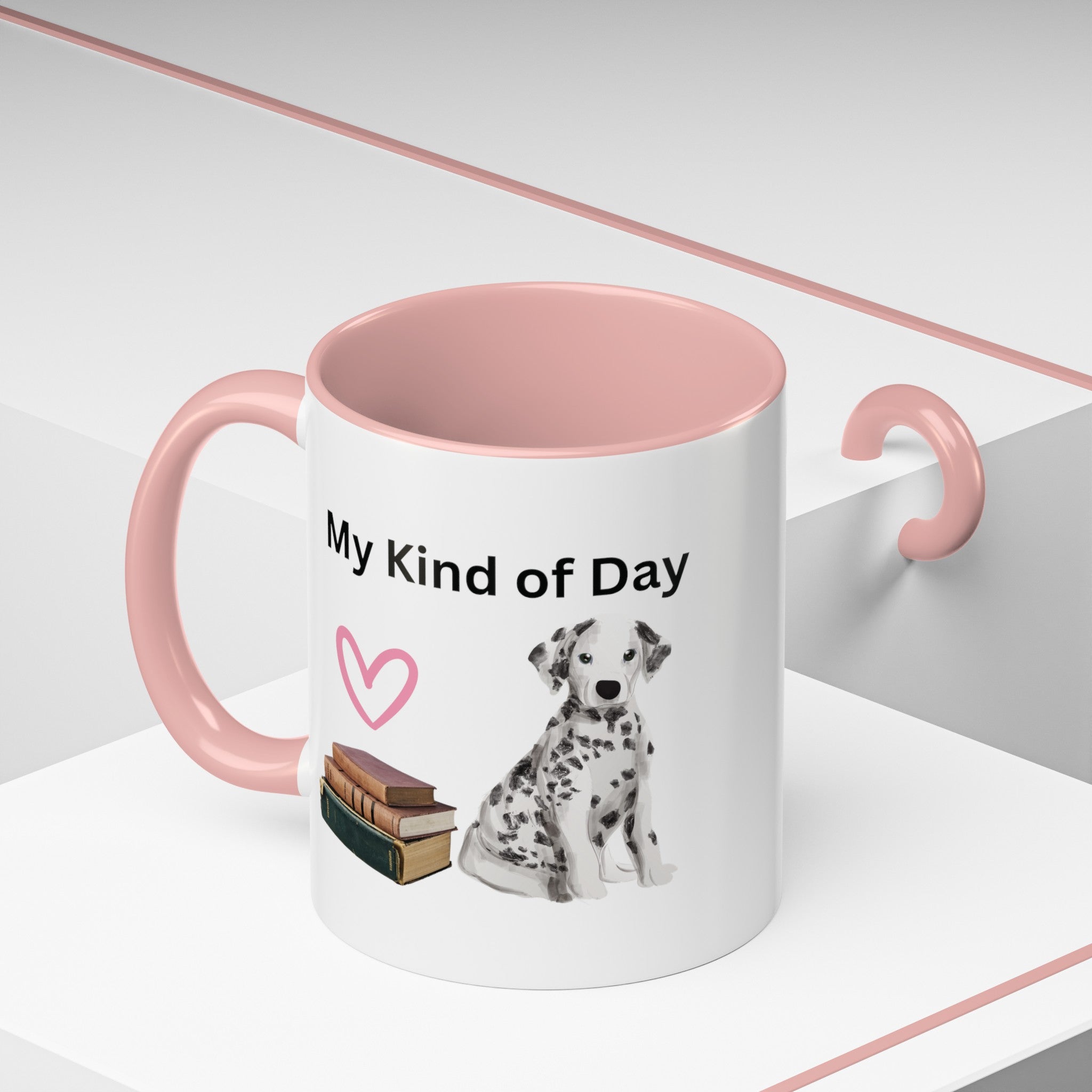 My Kind of Day with Cute Dalmatian Dog on Multi-Color Coffee Mug for Animal Lovers, Pet Owners, Dog Lovers, Gift for Her
