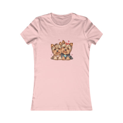 Cute Yorkie Womens Tshirt  Comfy Bella+Canvas style shirt for women