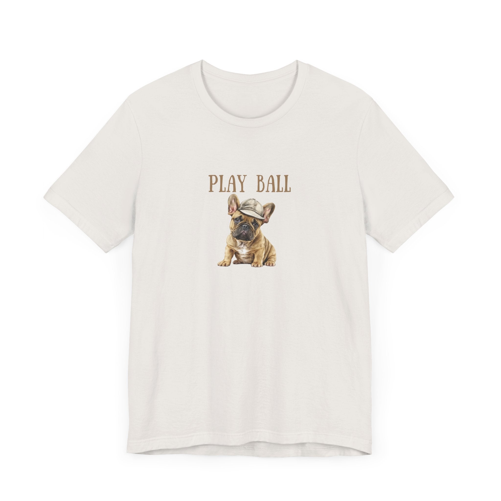 Play Ball with Frenchie Dog on Comfy Bella+Canvas Style Tshirt Dog lover, french bulldog, pet owner gifts for her gifts for him