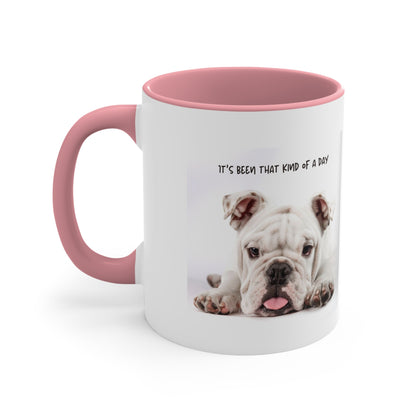 Its Been That Kind of a Day Custom Dog Portrait Accent Coffee Mug, 11oz Multi Colored Mugs Gifts for Dog Lover Gift for Pet Owner Printify