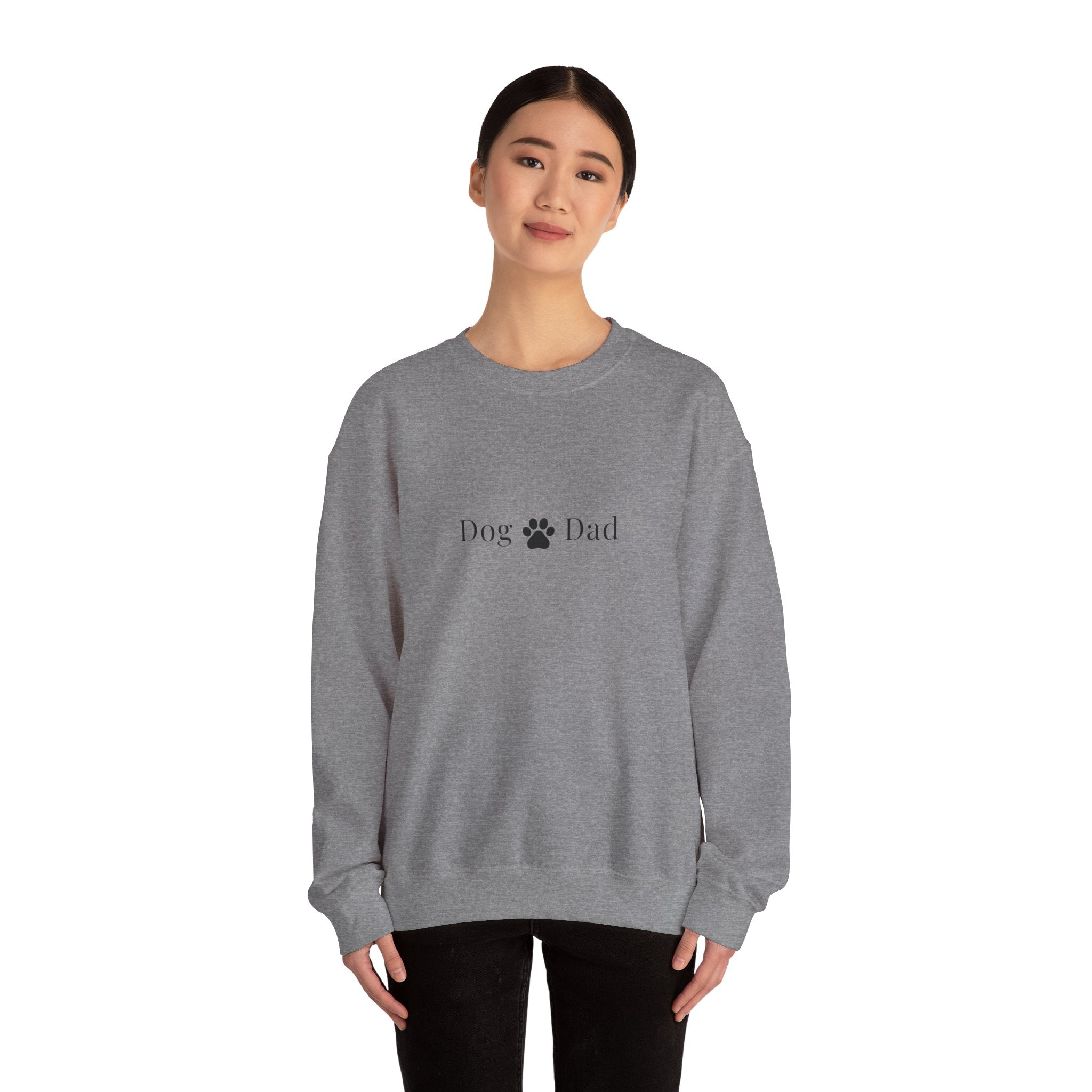 Stylish Dog Dad Sweatshirt - Crewneck Sweatshirt for Dog Lovers and Pet Owners