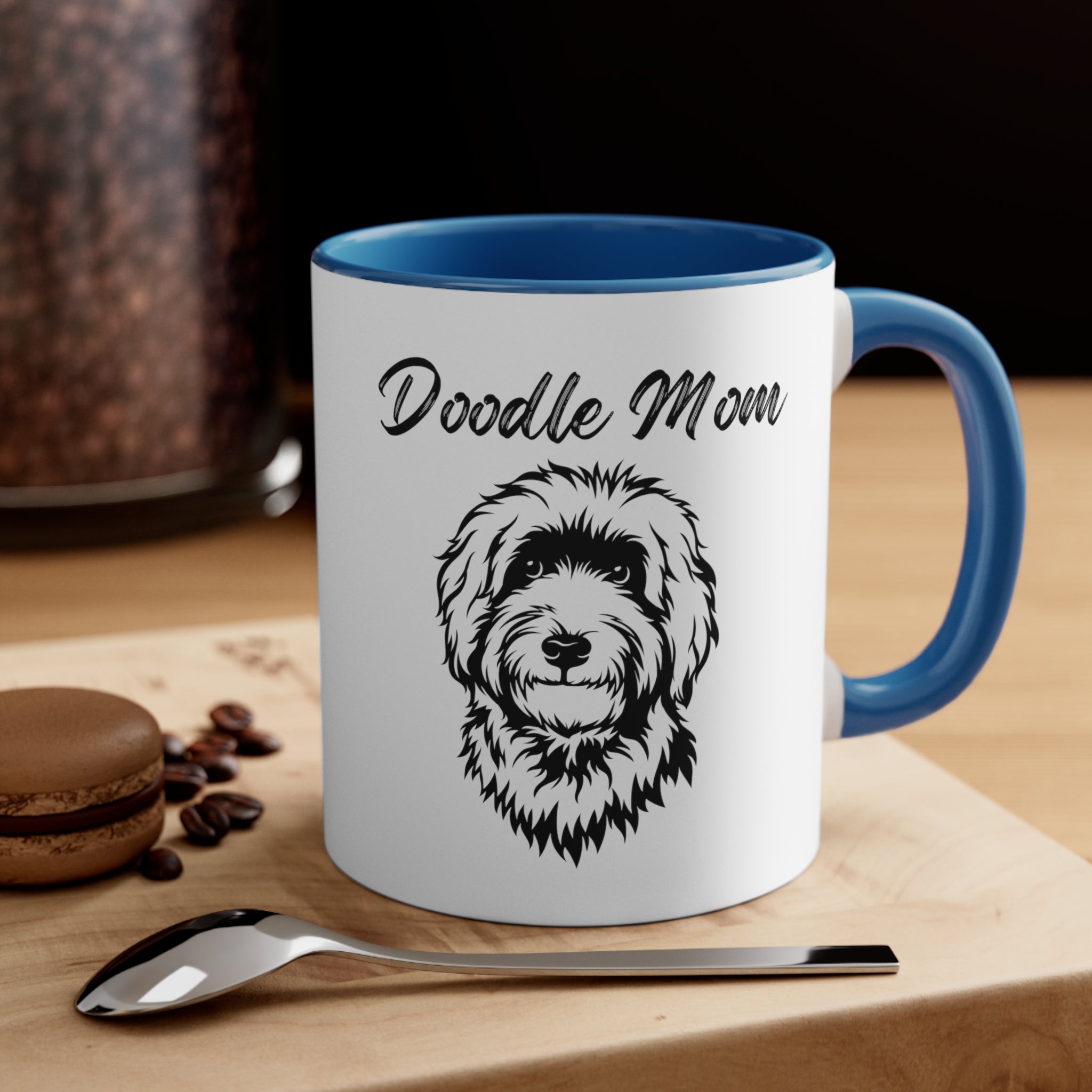 Custom Doodle Mom Coffee Mug - 11oz Multi-Color Gift for Pet Lovers