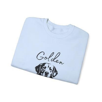 Golden Labrador Mama Dog Lover Crewneck Sweatshirt College Style Gift for Her, Golden Retriever Mom, Dog People Shirt