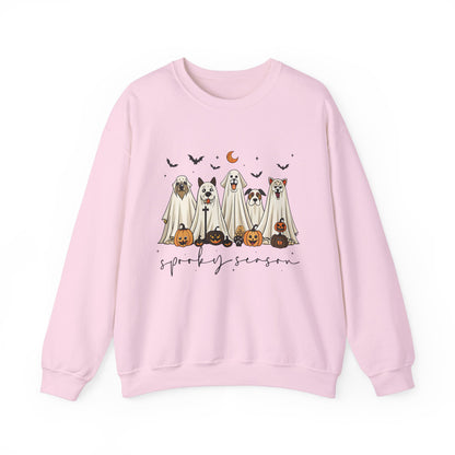 Custom Spooky Season Dog Sweatshirt-Halloween Dog Lover Apparel