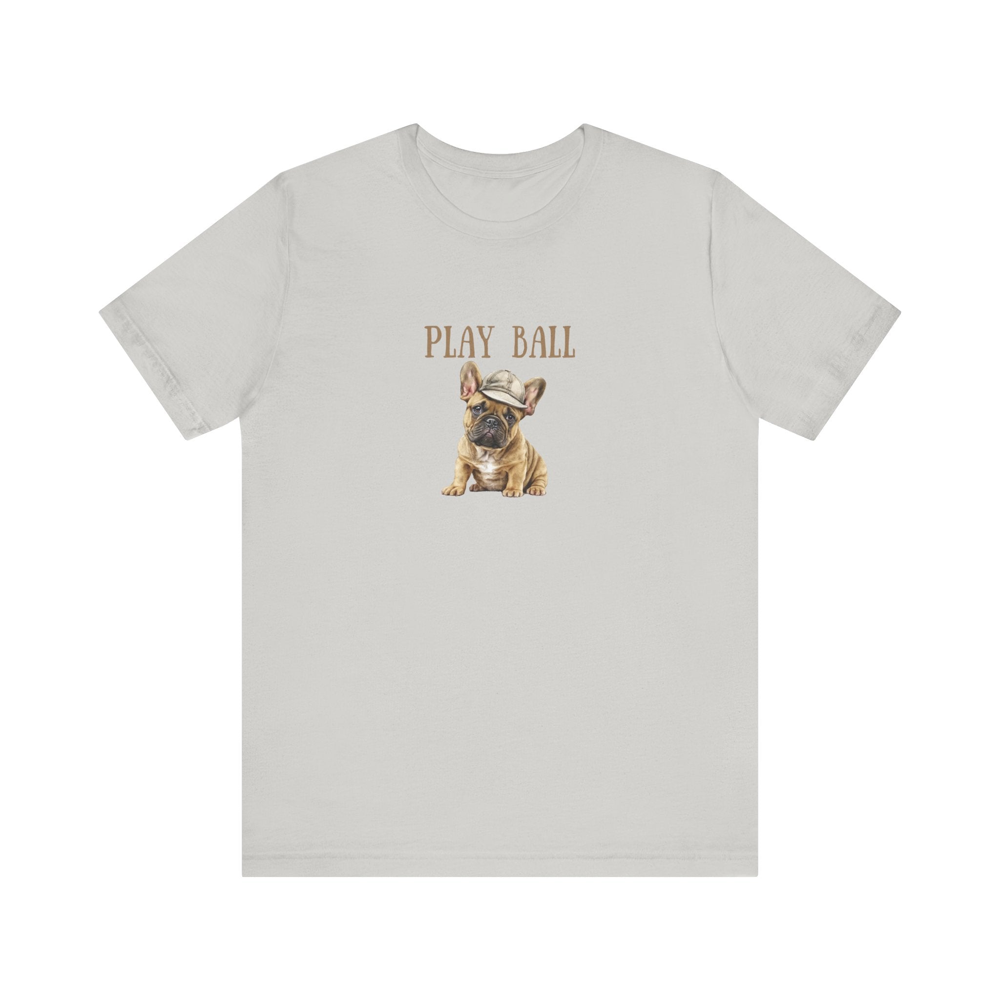 Play Ball with Frenchie Dog on Comfy Bella+Canvas Style Tshirt Dog lover, french bulldog, pet owner gifts for her gifts for him
