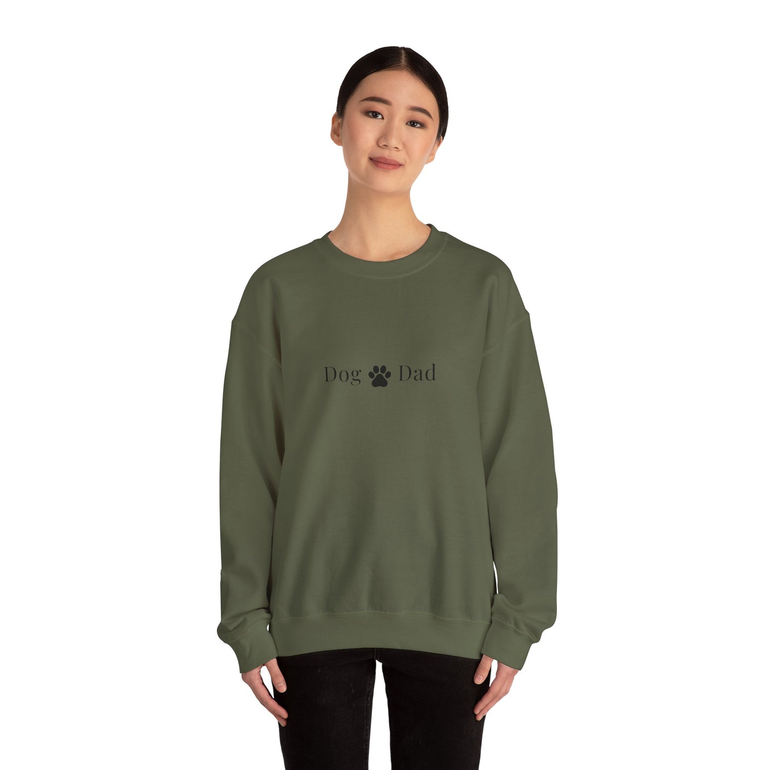Stylish Dog Dad Sweatshirt - Crewneck Sweatshirt for Dog Lovers and Pet Owners