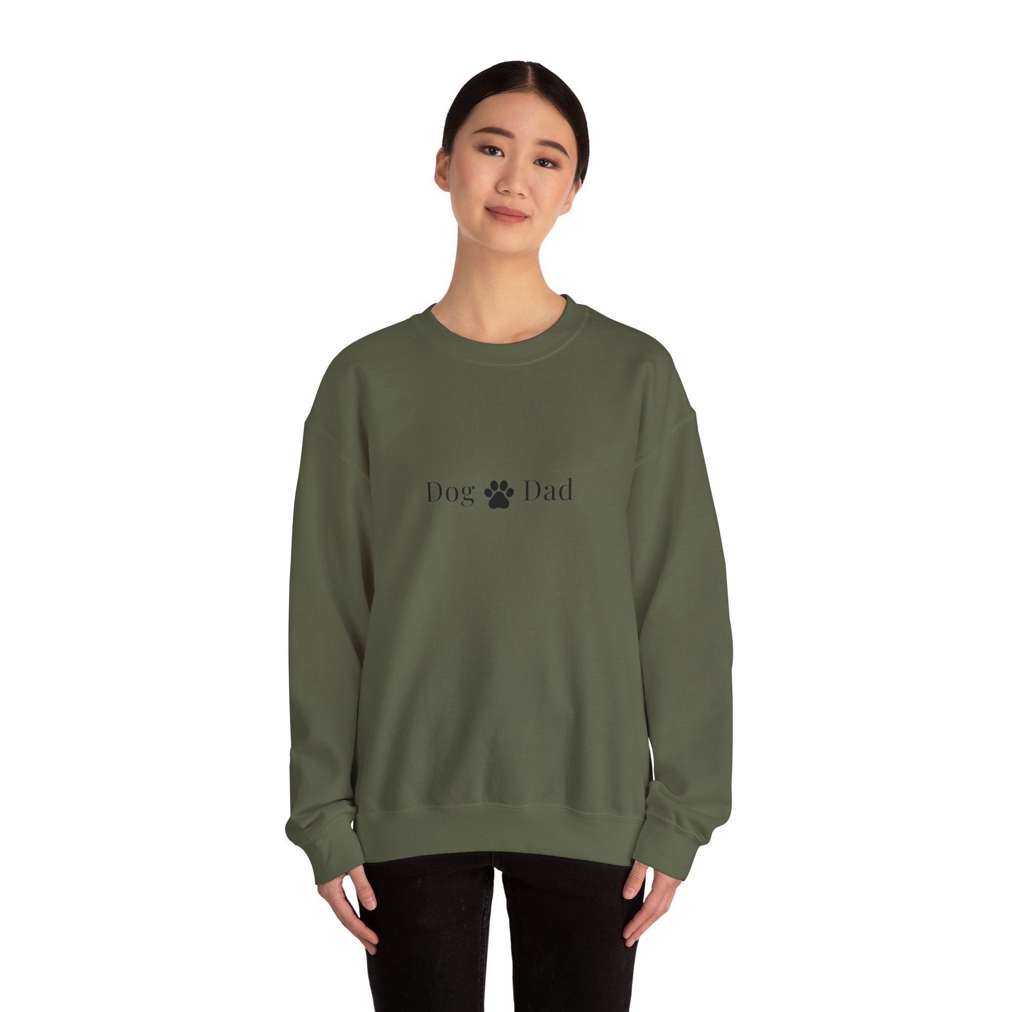 Stylish Dog Dad Sweatshirt - Crewneck Sweatshirt for Dog Lovers and Pet Owners