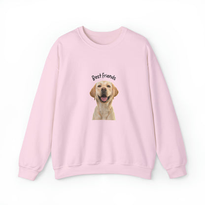 Best Friends Cute Lab Sweatshirt- Comfy Unisex Heavy Blend™