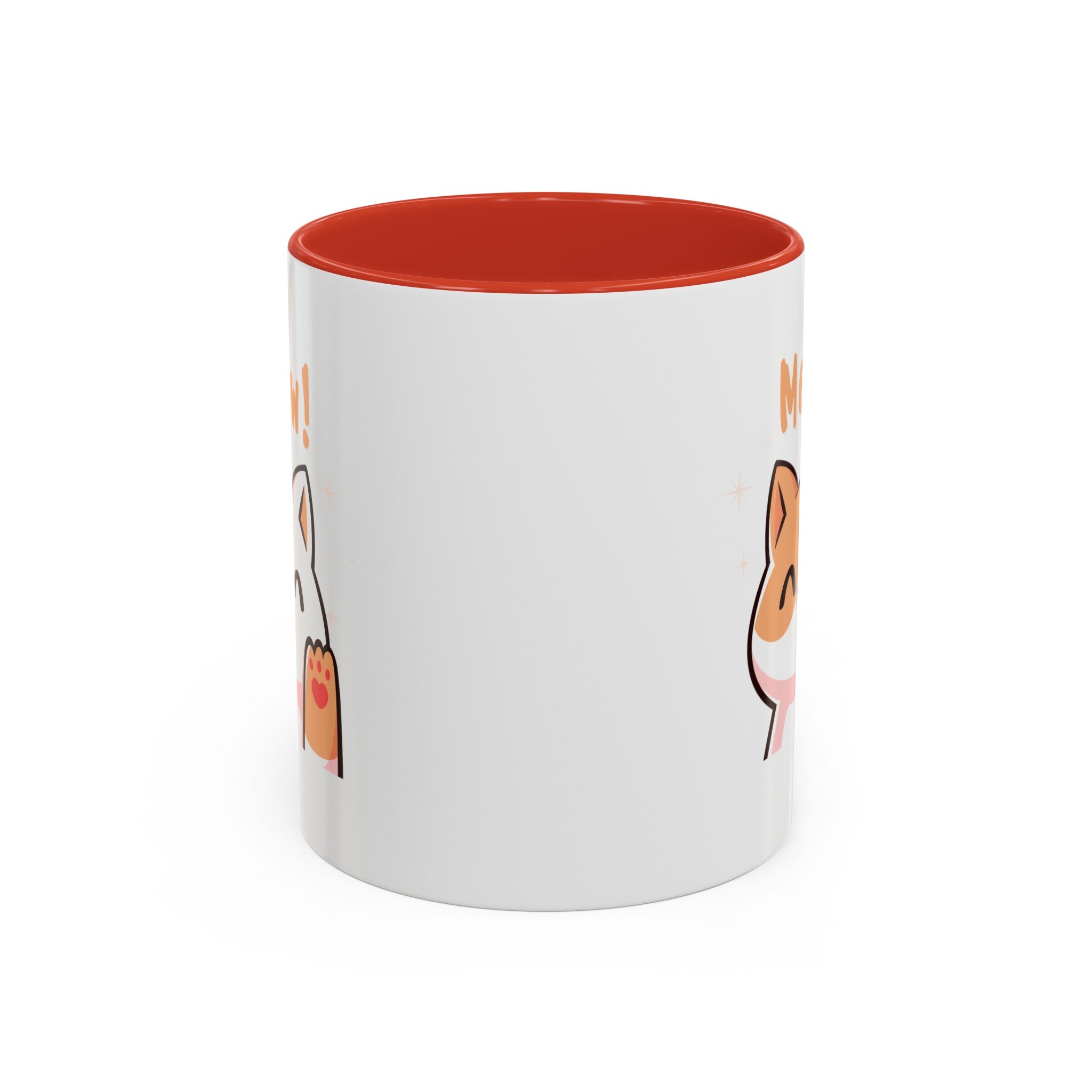 Cute Cat Classic Ceramic Coffee Mug, 11oz Multi Colors for Cat Lovers, Cat Mom, Cat People Gift, Fun Cat Mug