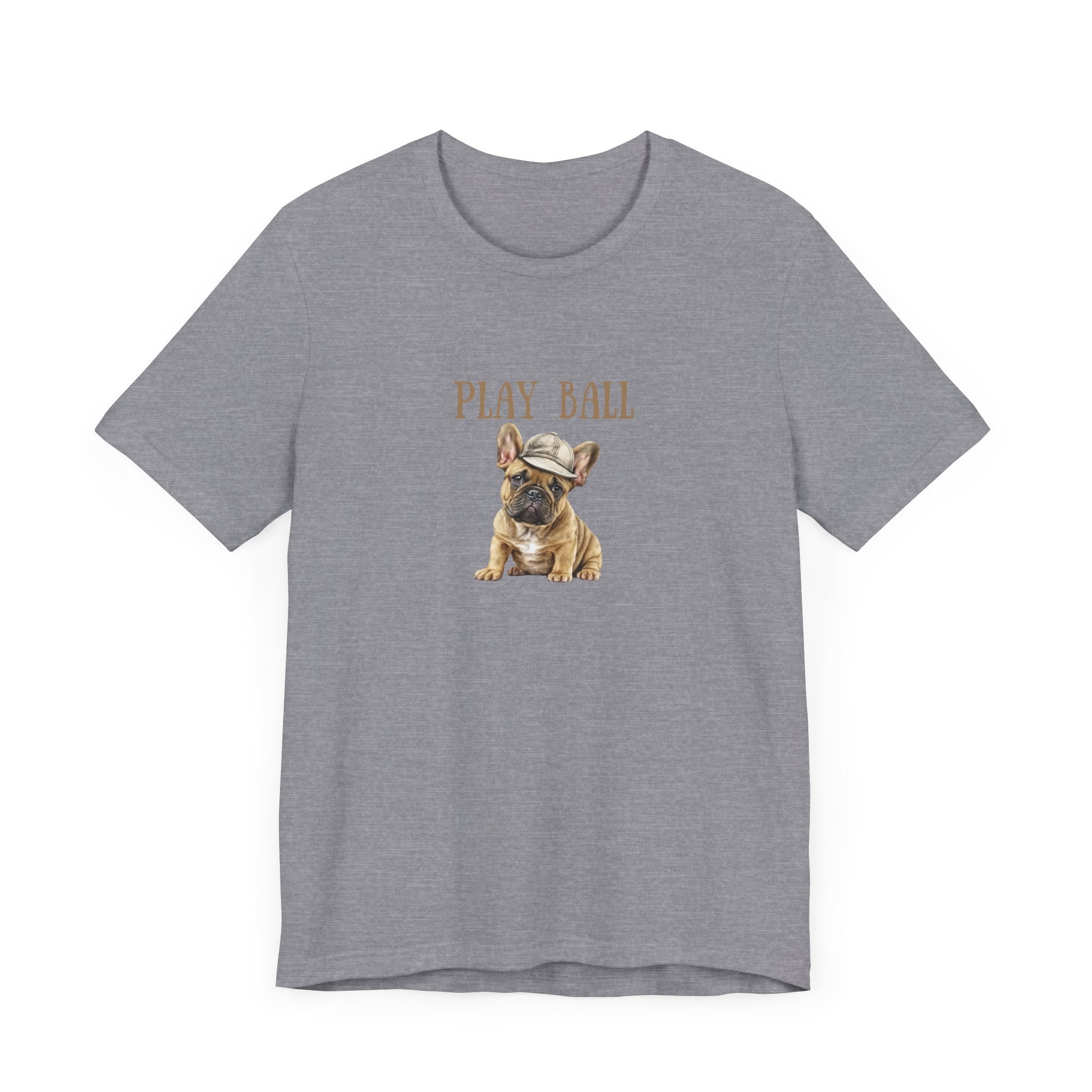 Play Ball with Frenchie Dog on Comfy Bella+Canvas Style Tshirt Dog lover, french bulldog, pet owner gifts for her gifts for him