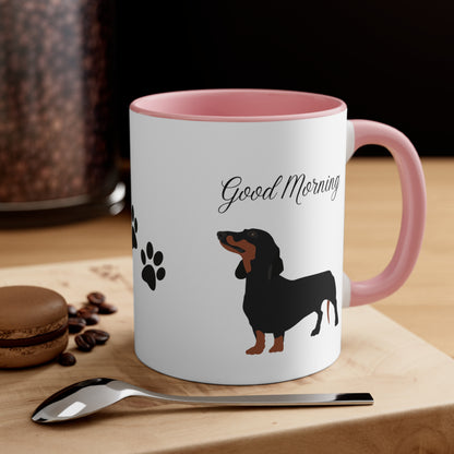 Dachshund Custom Coffee Mug 11oz Multi Colors, Dog Lover Mug, Pet Owner, Gift for Her,