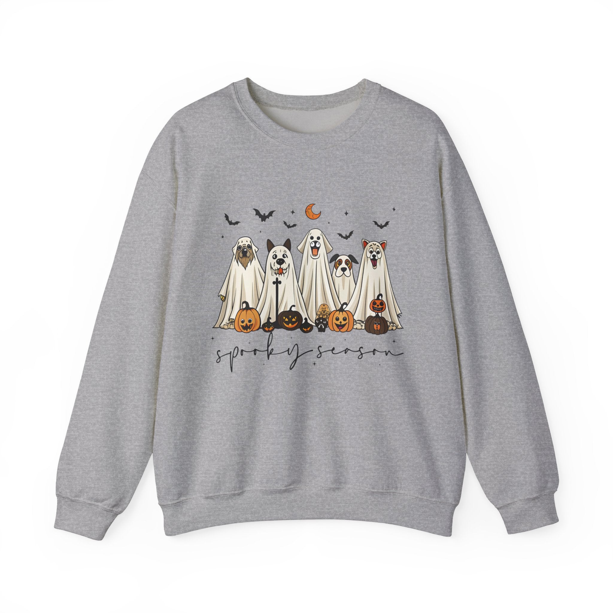 Custom Spooky Season Dog Sweatshirt-Halloween Dog Lover Apparel