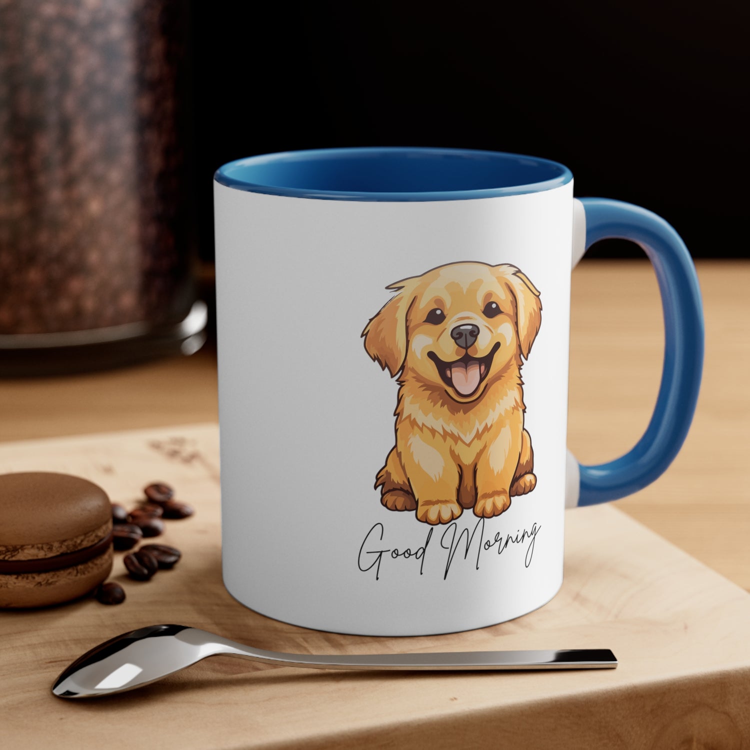 Good Mornings Cute Puppy Coffee Mug  11oz Multi Colors Cute Dog Mug, Dog Mom Gift, Funny Dog Cup Gift for Her
