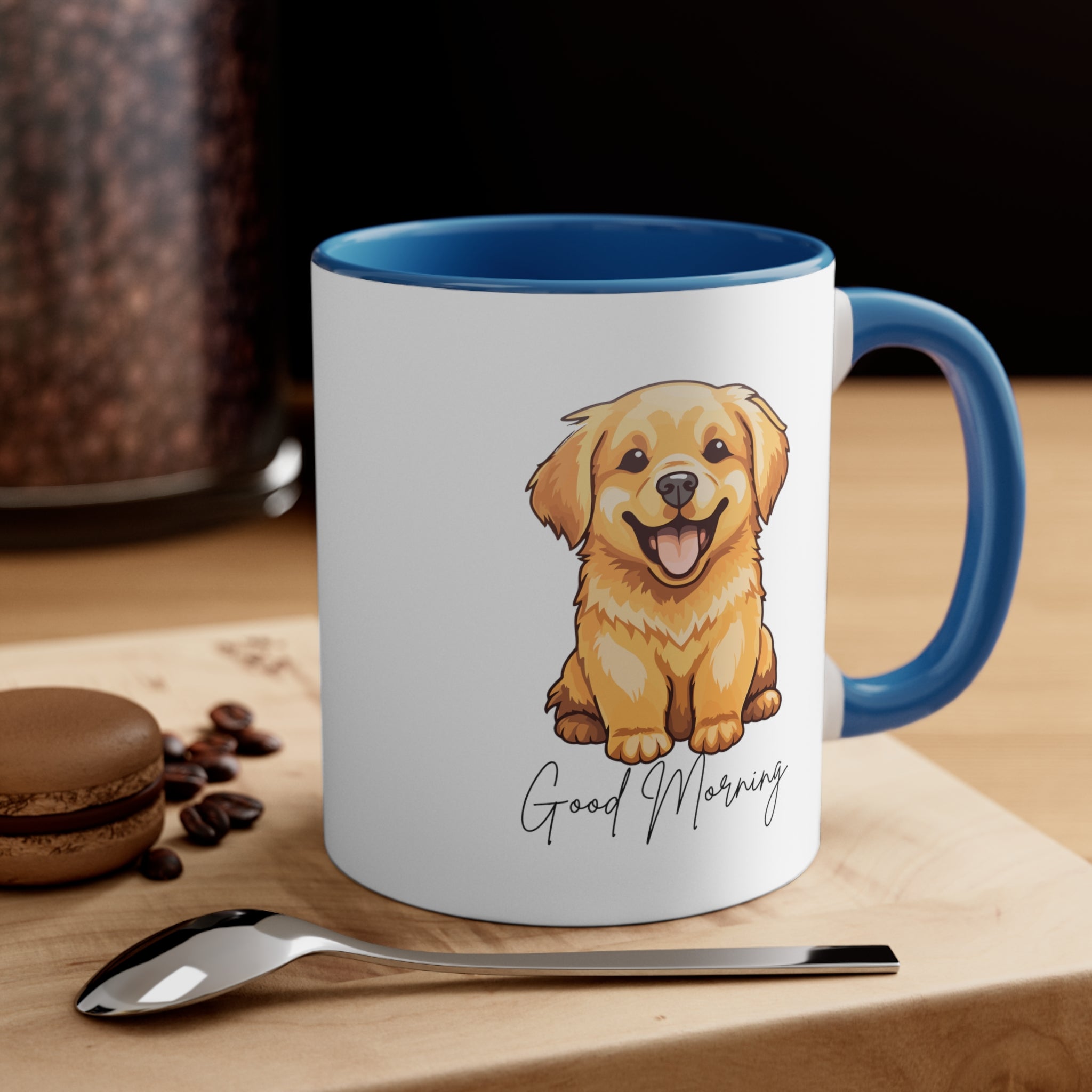 Good Mornings Cute Puppy Coffee Mug  11oz Multi Colors Cute Dog Mug, Dog Mom Gift, Funny Dog Cup Gift for Her