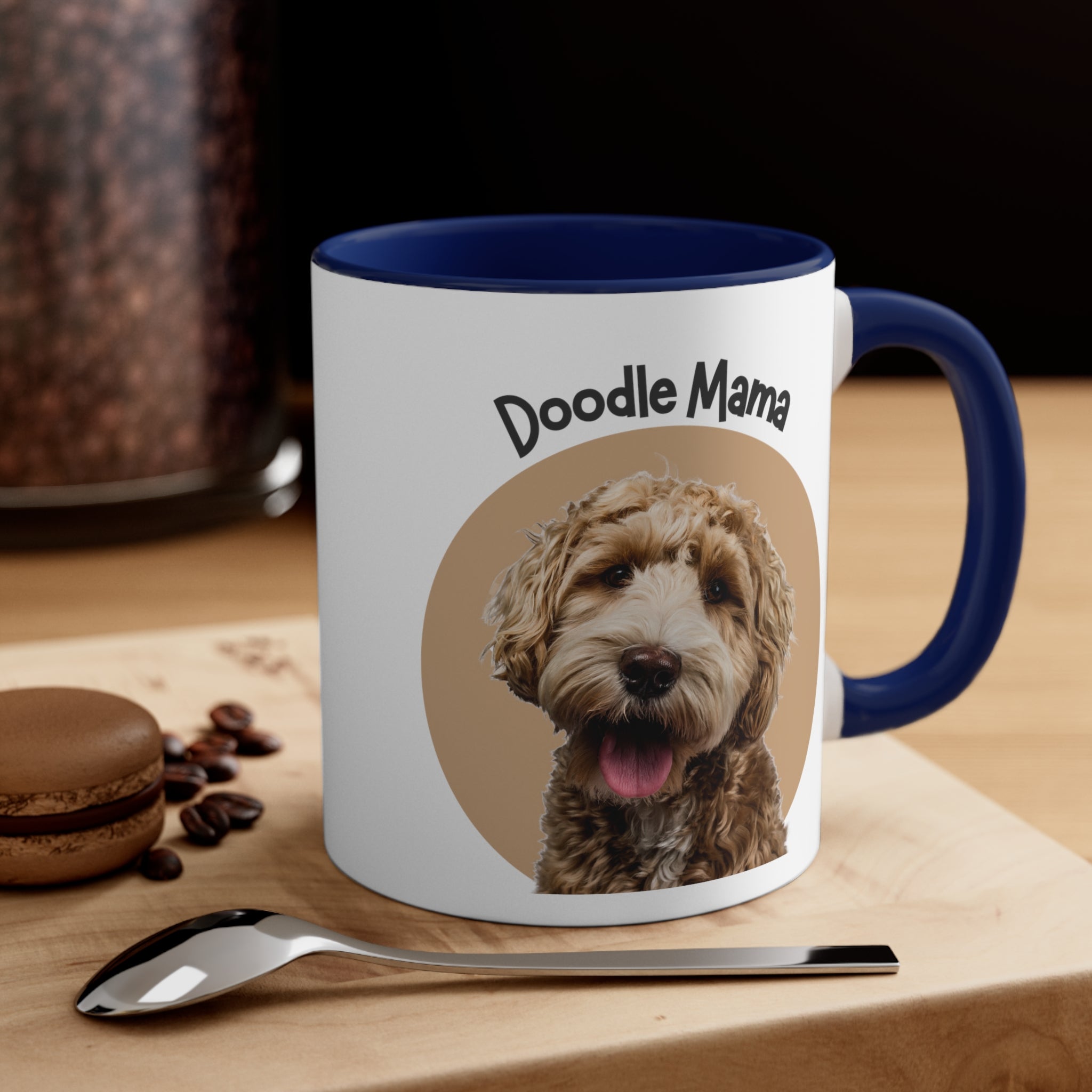 Custom Doodle Mama Coffee Mug, 11oz Multi Colors Classic Style Dog Lover Gifts Special Dog Gifts Holiday Gifts Printify