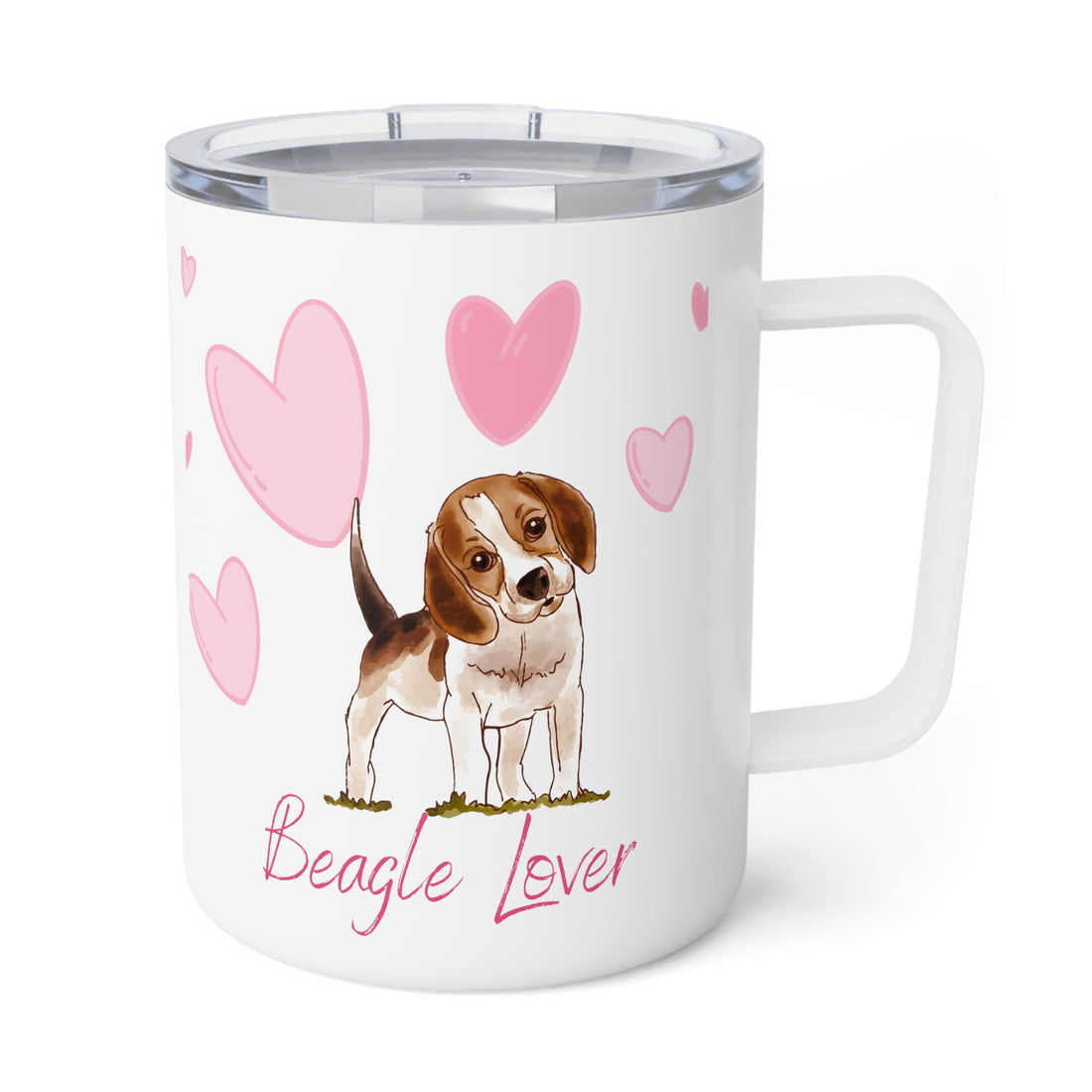 Beagle Lover Insulated Coffee Mug, 10oz  for hot and cold drinks