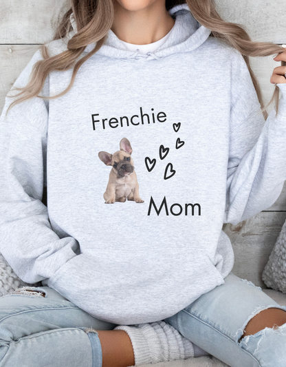 Frenchie Mom Hoodie – Custom Cozy Cotton Sweatshirt for French Bulldog Lovers &amp; Dog Moms