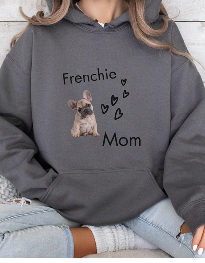 Frenchie Mom Hoodie – Custom Cozy Cotton Sweatshirt for French Bulldog Lovers &amp; Dog Moms