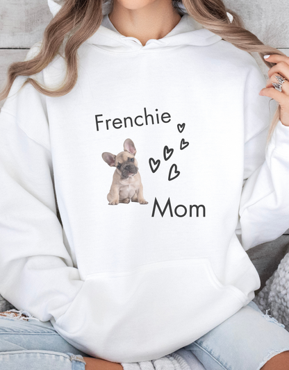 Frenchie Mom Hoodie – Custom Cozy Cotton Sweatshirt for French Bulldog Lovers &amp; Dog Moms