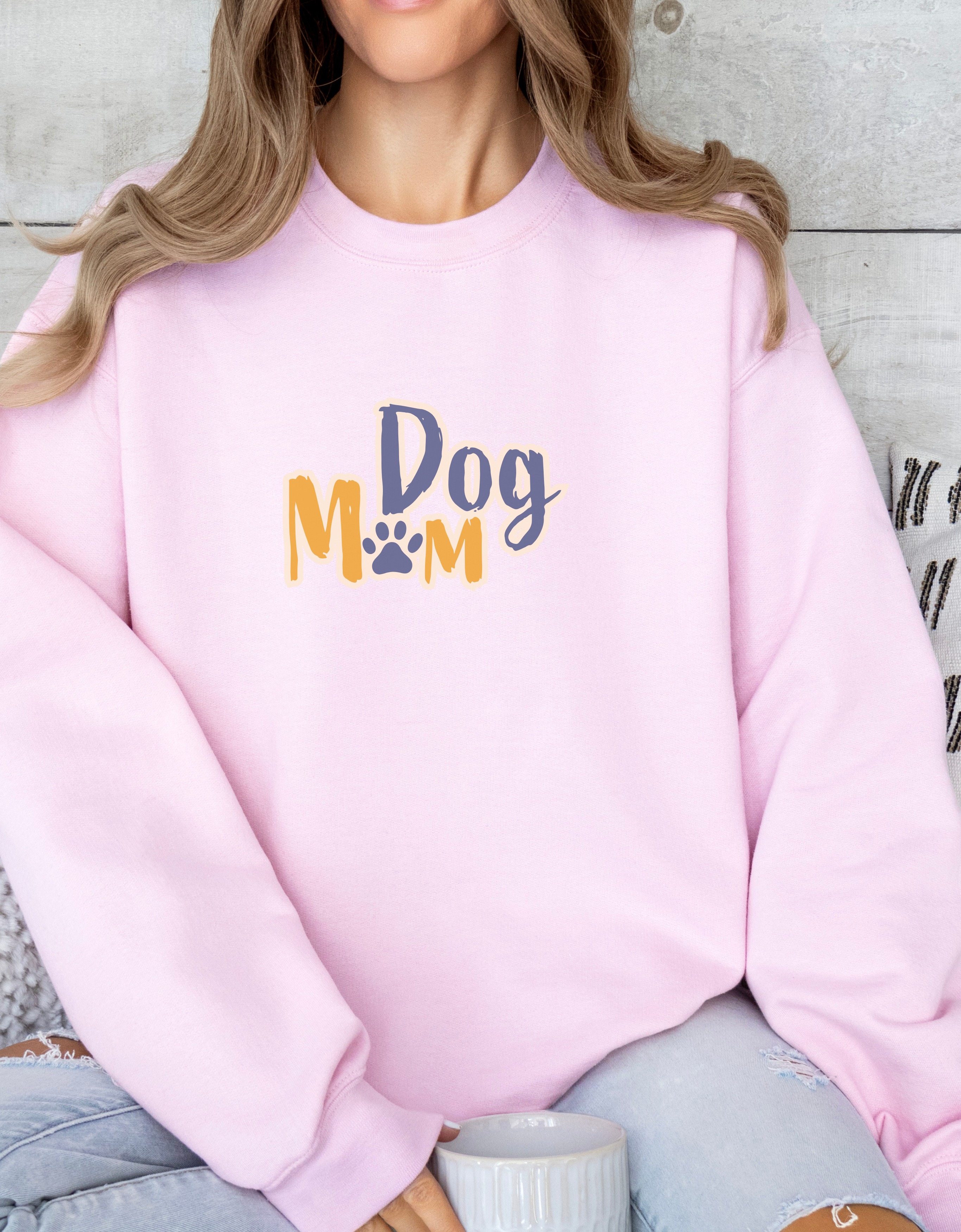 Dog Mom Unisex Crewneck Sweatshirt Gifts for Dog Mom, Dog Lovers, Pet Owner, Holiday Gifts, Pet Lover Gift, Women&