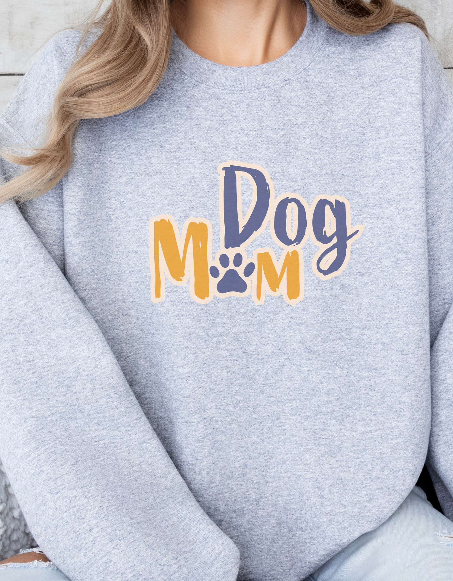 Dog Mom Unisex Crewneck Sweatshirt Gifts for Dog Mom, Dog Lovers, Pet Owner, Holiday Gifts, Pet Lover Gift, Women&