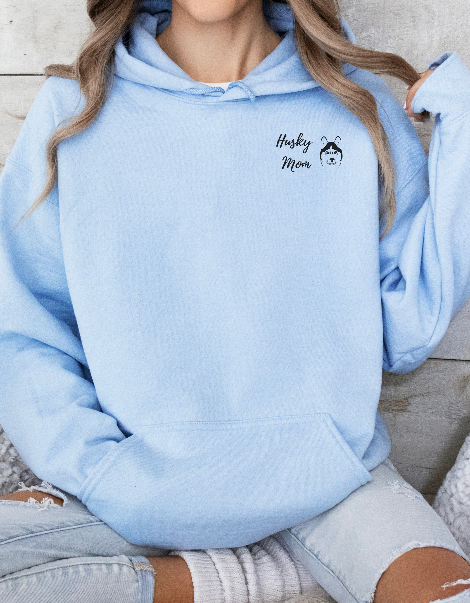 Husky Dog Hoodie - Cotton Sweatshirt for Husky Lovers