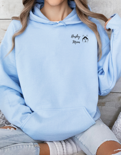 Husky Dog Hoodie - Cotton Sweatshirt for Husky Lovers