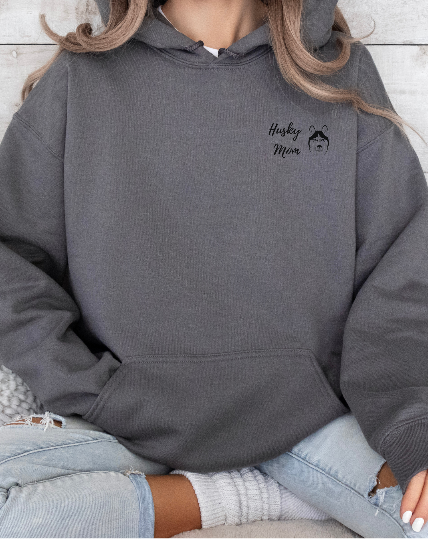Husky Dog Hoodie - Cotton Sweatshirt for Husky Lovers