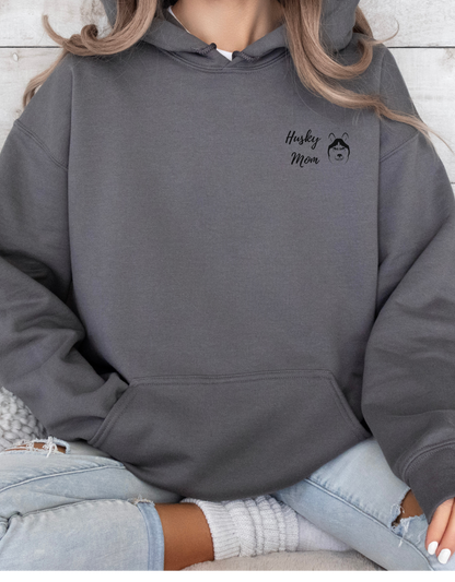 Husky Dog Hoodie - Cotton Sweatshirt for Husky Lovers