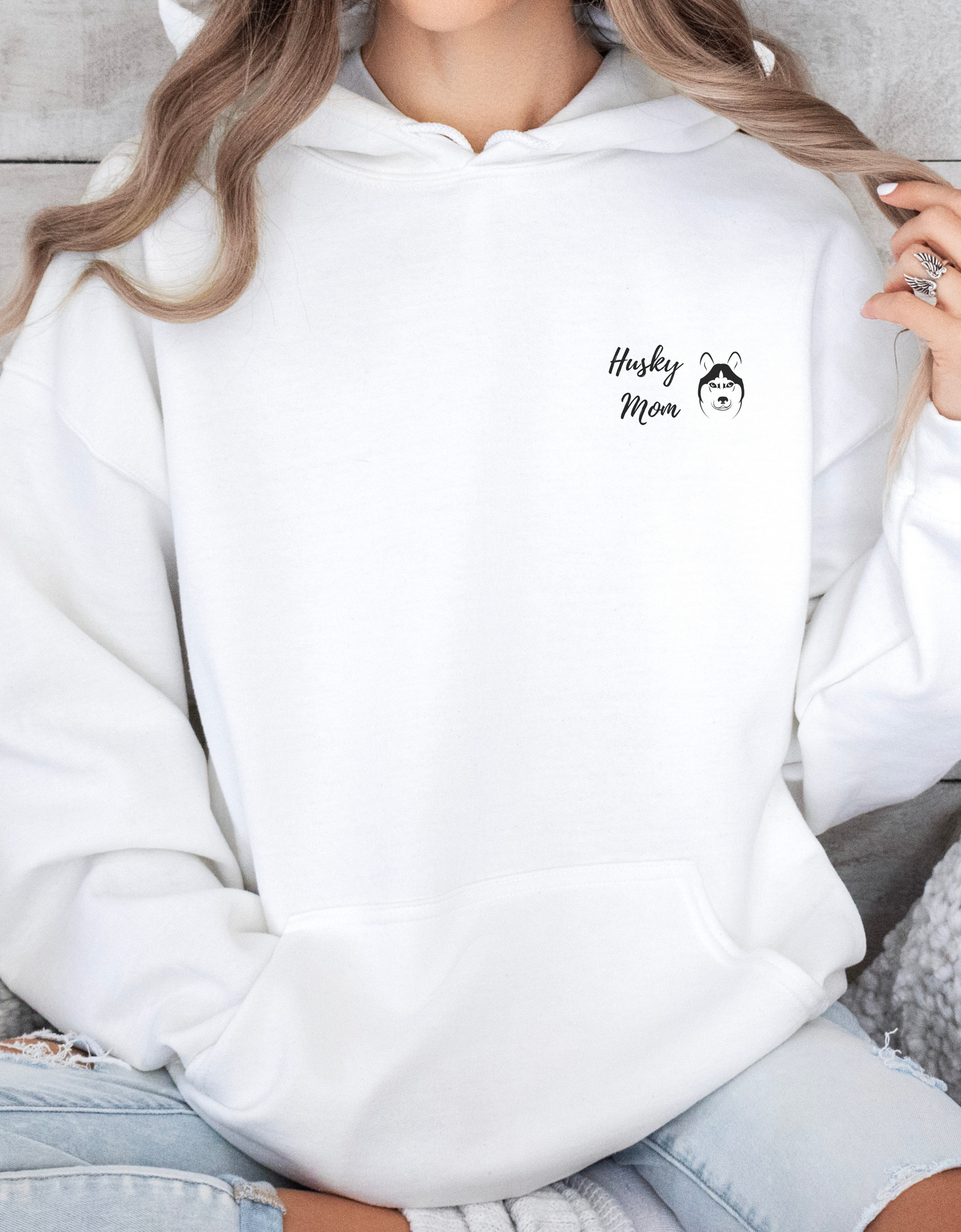 Husky Dog Hoodie - Cotton Sweatshirt for Husky Lovers