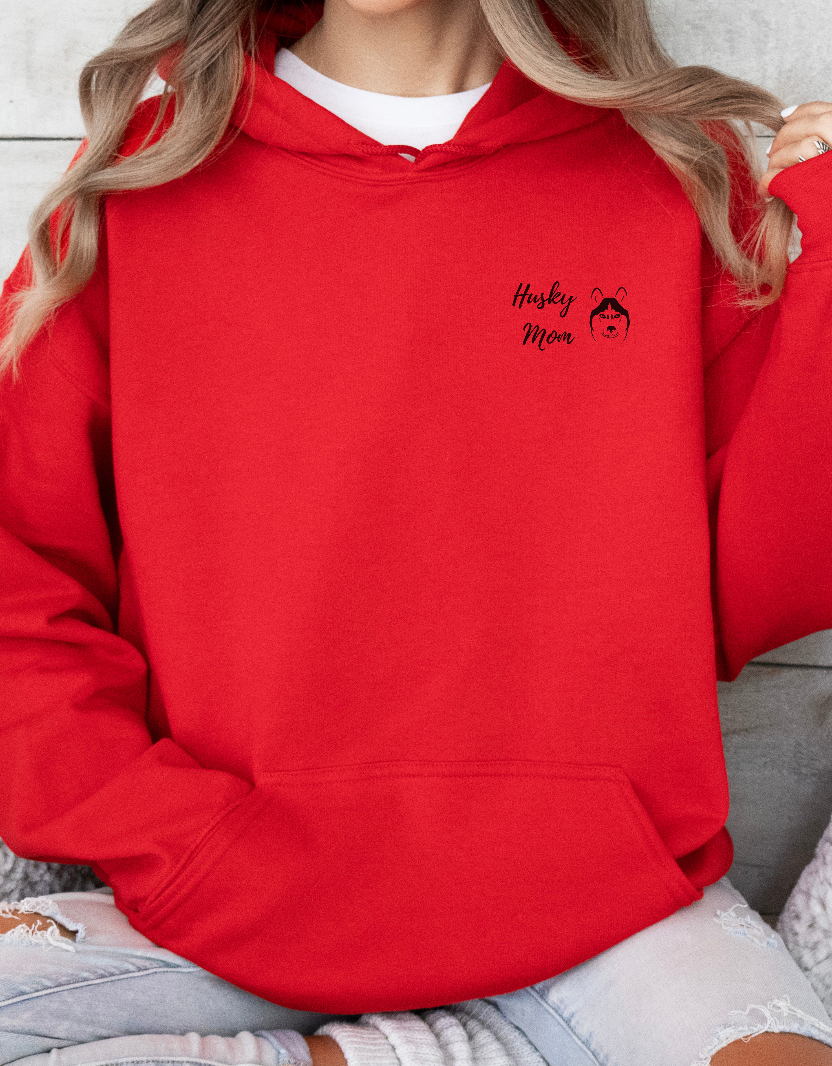 Husky Dog Hoodie - Cotton Sweatshirt for Husky Lovers