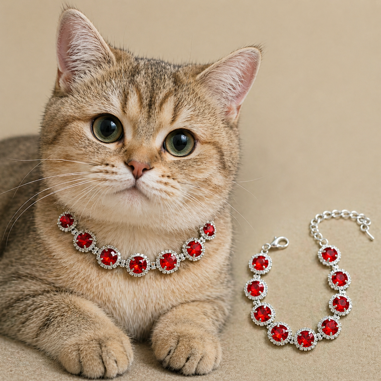 Luxury Rhinestone Dog Collar Necklace – Wedding Pet Jewelry with Colorful Diamond Inlay, Elegant Bling Collar for Small Dogs &amp; Cats