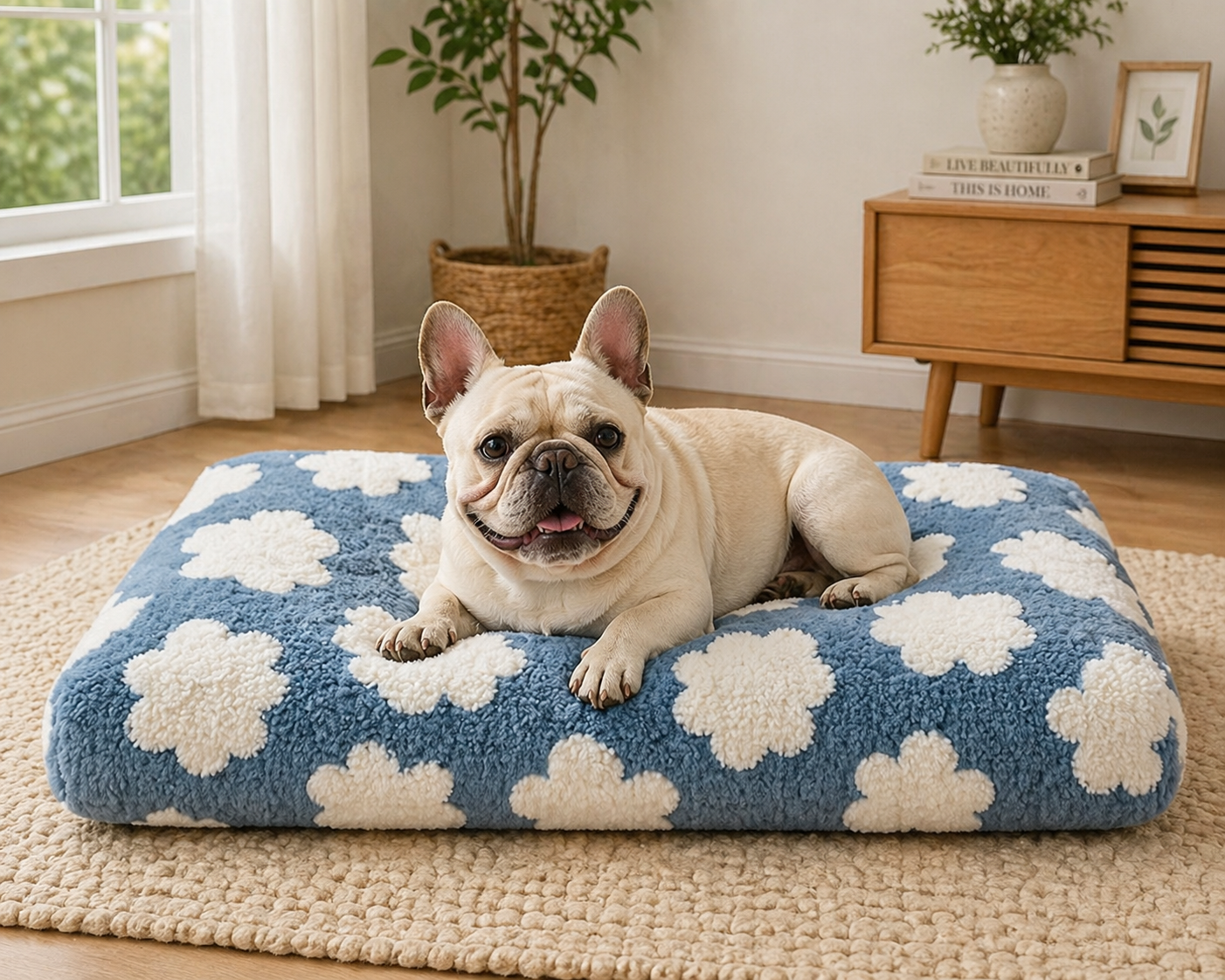 Ultimate Comfort Calming Dog Bed – Orthopedic Support &amp; Anxiety Relief- USA Shipping