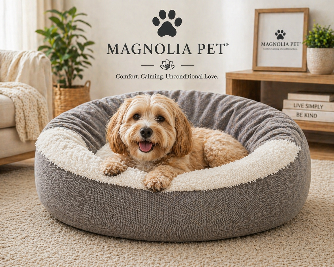 Orthopedic Dog &amp; Cat Beds – Indoor Pet Cave with Soft Cushion &amp; Supportive Head Rest