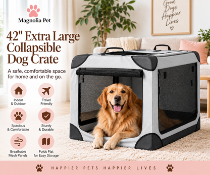 Magnolia Pet 42" Collapsible Dog Crate product image
