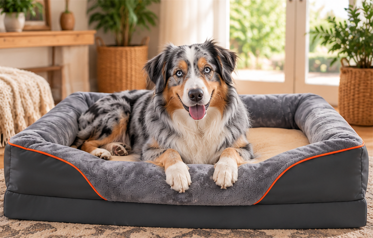 Jumbo Orthopedic Dog Bed – Memory Foam Sofa Bed for Large Dogs