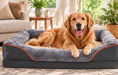 Jumbo Orthopedic Dog Bed – Memory Foam Sofa Bed for Large Dogs