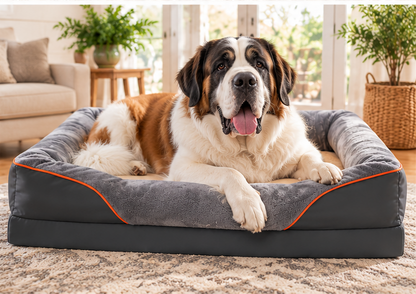 Jumbo Orthopedic Dog Bed – Memory Foam Sofa Bed for Large Dogs
