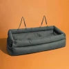 Luxury Dog Car Seat Bed – Faux Leather Booster Seat for Small &amp; Medium Dogs, Double Seat Pet Car Bed with Safety Buckle &amp; Custom Logo