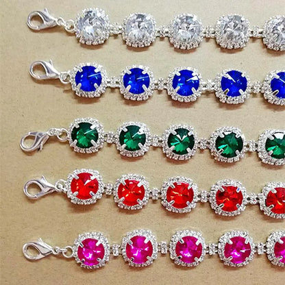 Luxury Rhinestone Dog Collar Necklace – Wedding Pet Jewelry with Colorful Diamond Inlay, Elegant Bling Collar for Small Dogs &amp; Cats