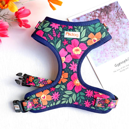 Cute Printed Mesh Nylon Dog Harness – Soft Breathable Adjustable Puppy Vest for Small, Medium &amp; Large Dogs