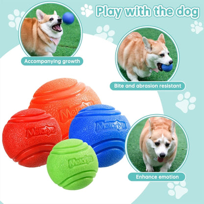 Durable Rubber Dog Ball – Chew-Resistant Bouncy Toy for Outdoor Play, Throwing &amp; Retrieval Training