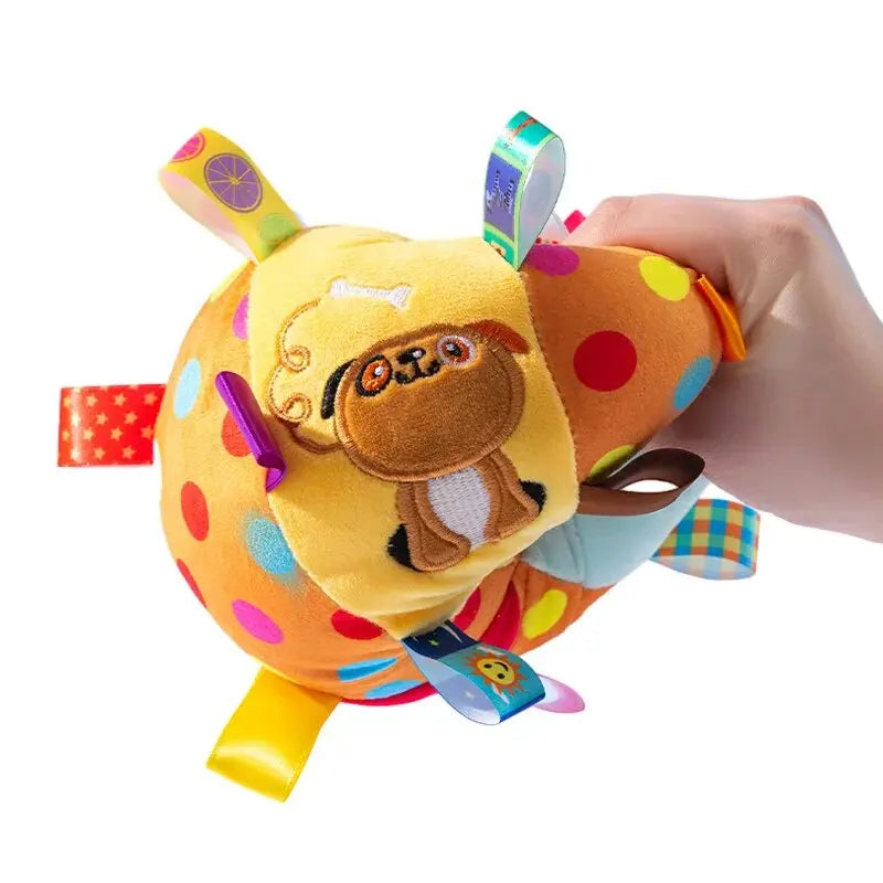 Interactive Ball Dog Toy for Aggressive Chewers Training Decompress Bite Resistant Plush Handle Dog Toys with Bells Pet Supplies My Magnolia Shop