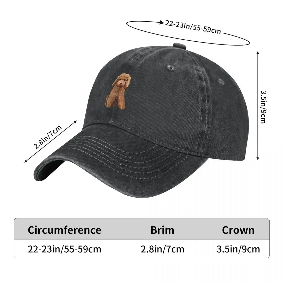 Cute Golden Doodle Baseball Hat Cowboy Hat Sun Cap Luxury Cap Baseball Men Women&