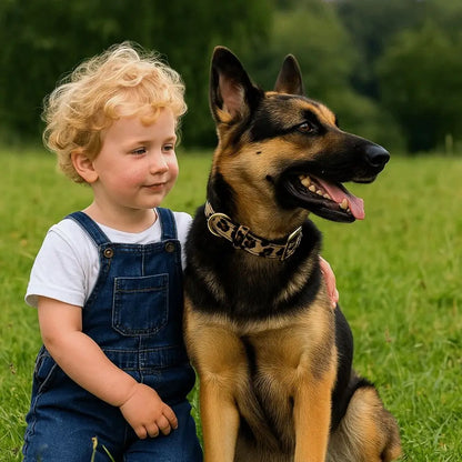 Trendy Leopard Print Dog Collar – Wear-Resistant PU Leather, Adjustable Pet Collar for Small &amp; Medium Dogs