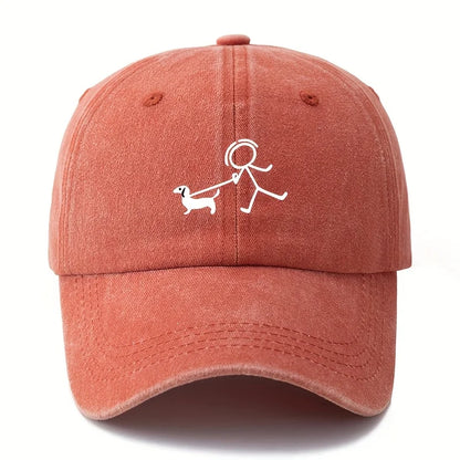 Dog Fashion Printed Baseball Cap – Stylish Outdoor Hat for Dog Lovers