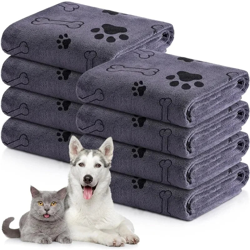 Quick-Drying Microfiber Dog Towel – Absorbent Pet Bath Towel for Dogs, Cats &amp; Puppies